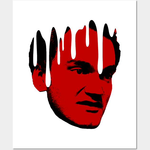 Tarantino Dripping Head Wall Art by charlesproctor